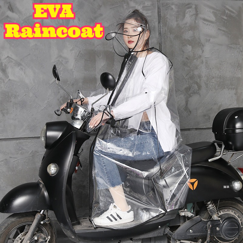 Transparent EVA Rain Poncho Ho - огляд і ціна Cycling Commute In Rain