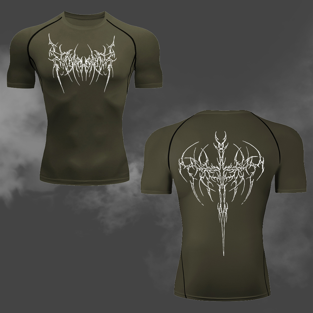 Men's Compression T-Shirt Goth - огляд і ціна Cycling Commute Training