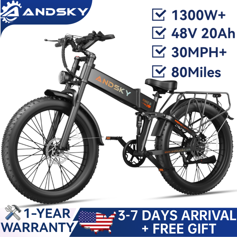 ANDSKY Forge 26 Foldable Elect - огляд і ціна Commuting On Mountain Bike