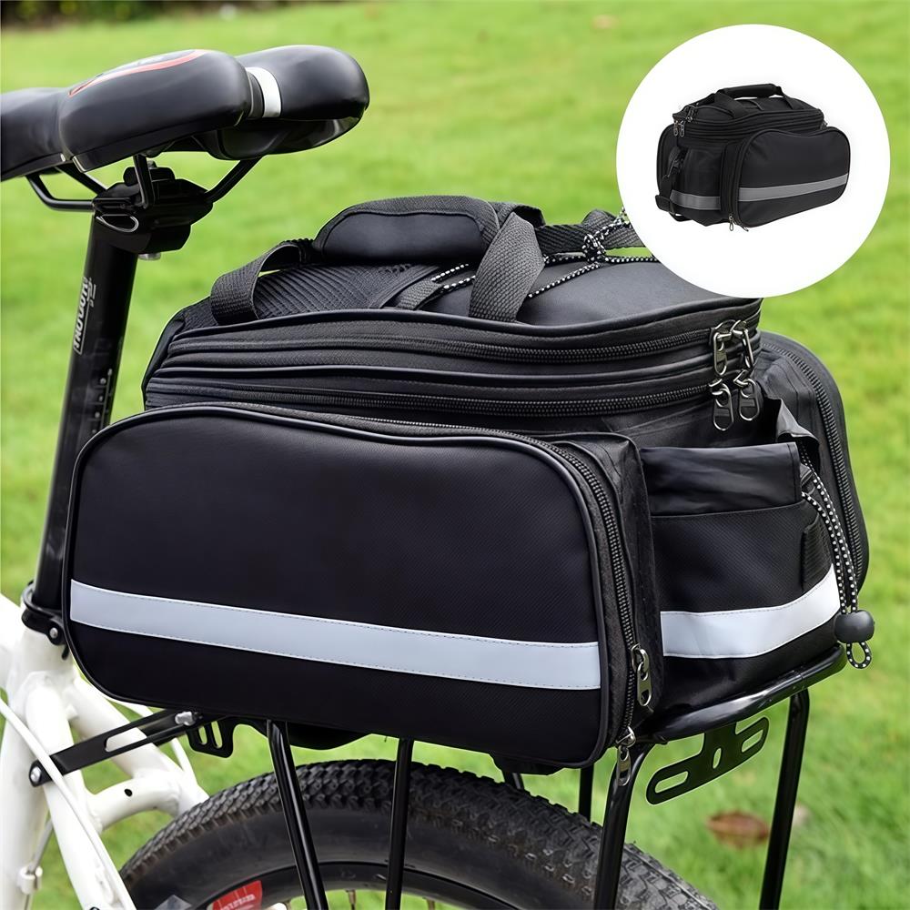 Bike Rear Rack Bag Bicycle Tru - огляд і ціна Cycling Commute In Rain