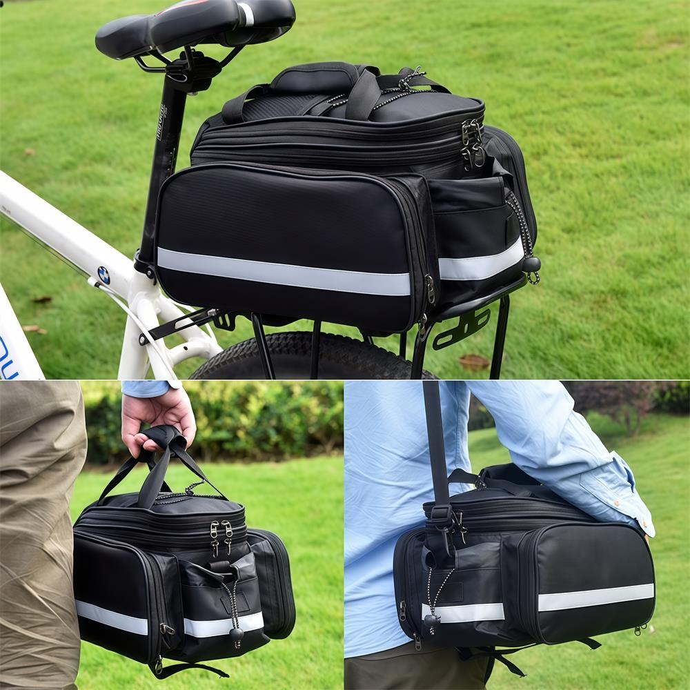 Bike Rear Rack Bag Bicycle Tru - огляд і ціна Cycling Commute In Rain
