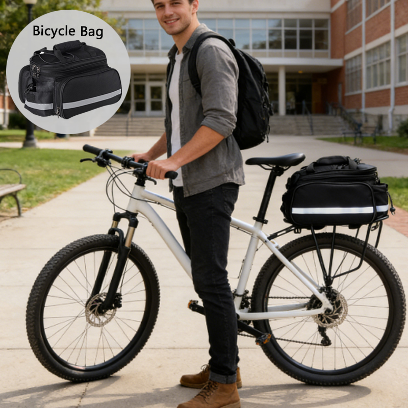 1pcs Bicycle Trunk Bag Bike Re - огляд і ціна Cycling Commute In Rain