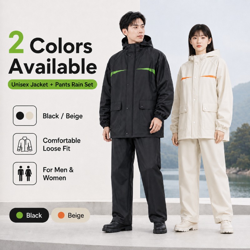 Unisex 2-Piece Waterproof Cycl - огляд і ціна Cycling Commute In Rain