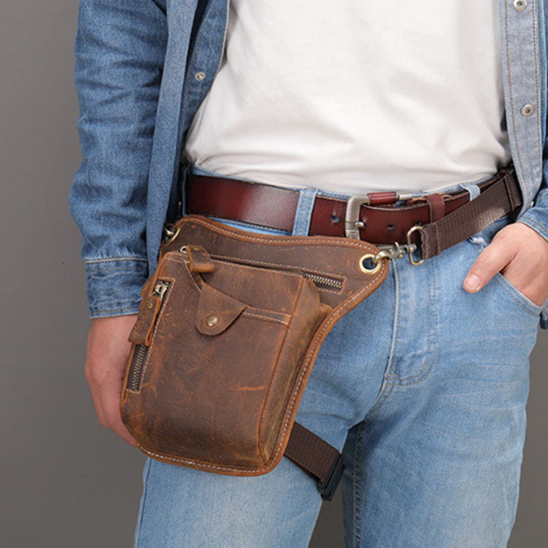 Vintage Pu Leather Waist Pack  - огляд і ціна Cycling Commute Bag