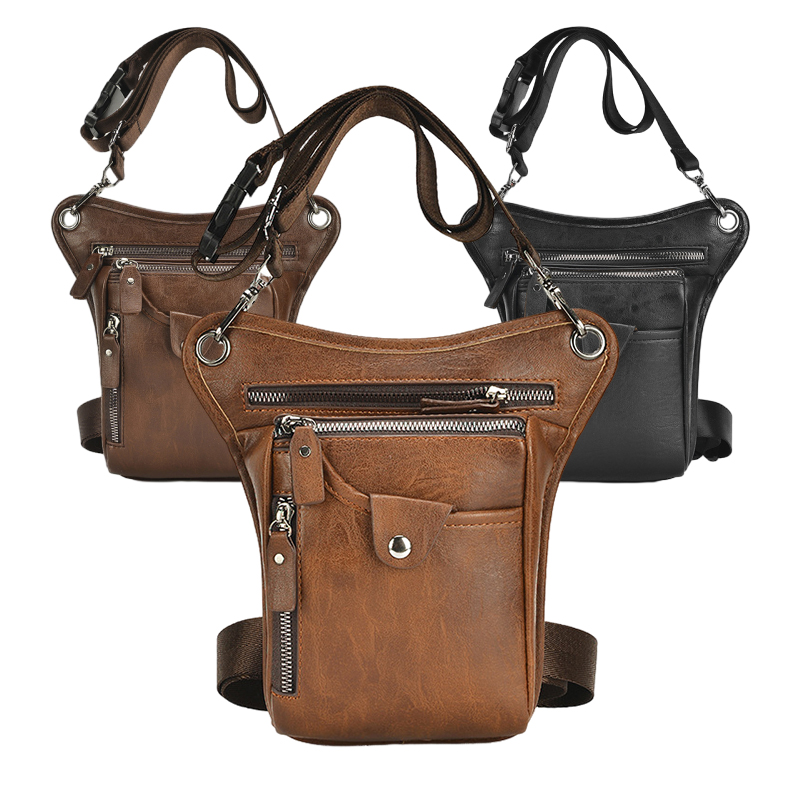 Vintage Pu Leather Waist Pack  - огляд і ціна Cycling Commute Bag