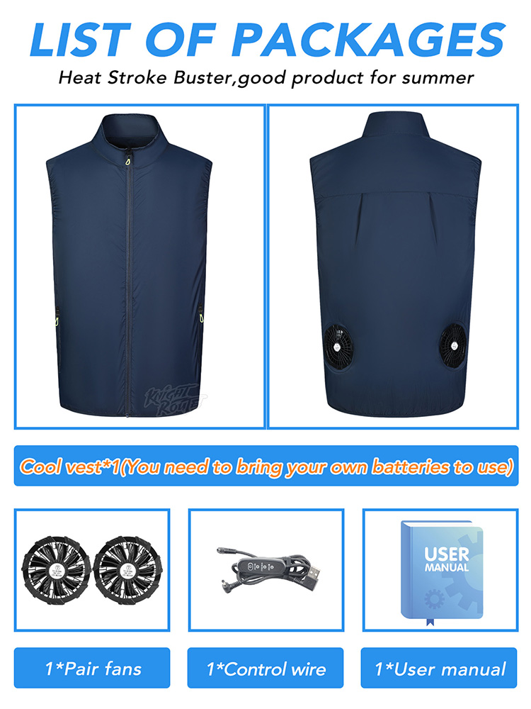 Fan Vest Wearable Cooling Air- - огляд і ціна Cycling Commute Clothes